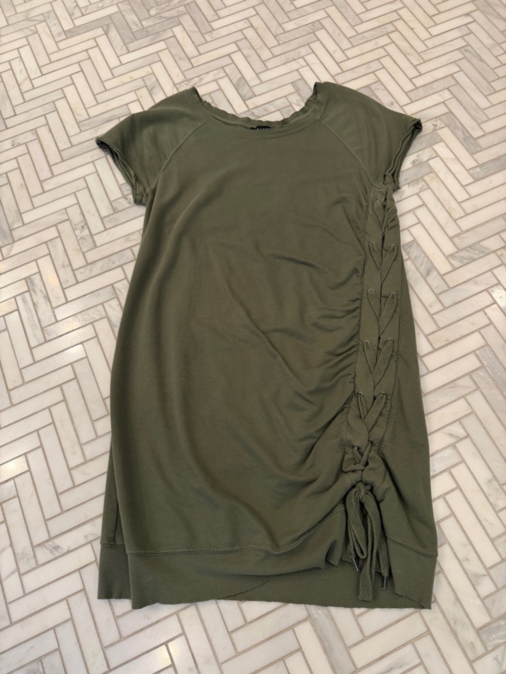 Sanctuary Olive Green Crewneck T-shirt dress